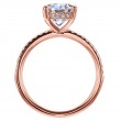 18 Karat Rose Gold Engagement Ring Is Set-5