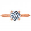 18 Karat Rose Gold Engagement Ring-3