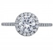 Micro Pave Set Platinum Engagement Ring-3