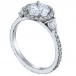 Micro Pave Set Platinum Engagement Ring-1