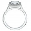 Micro-Pave Set Platinum Engagement Ring-5