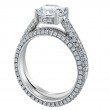 Pave Set Platinum Ring