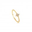 14KT GOLD OPAL AND WHITE SAPPHIRE STAR RING-1