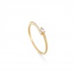 14kt Gold White Sapphire Wrap Ring-1