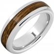 Barrel Aged™ Serinium® Dome Ring with Bourbon Inlay