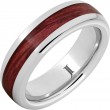 Barrel Aged™ Serinium® Dome Ring with Cabernet Inlay