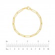 14K Yellow Gold Paperclip Bracelet