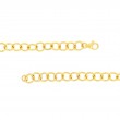 14K Yellow Gold Round Link Necklace