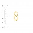 14K Yellow Gold Graduated Chain Link Earrings