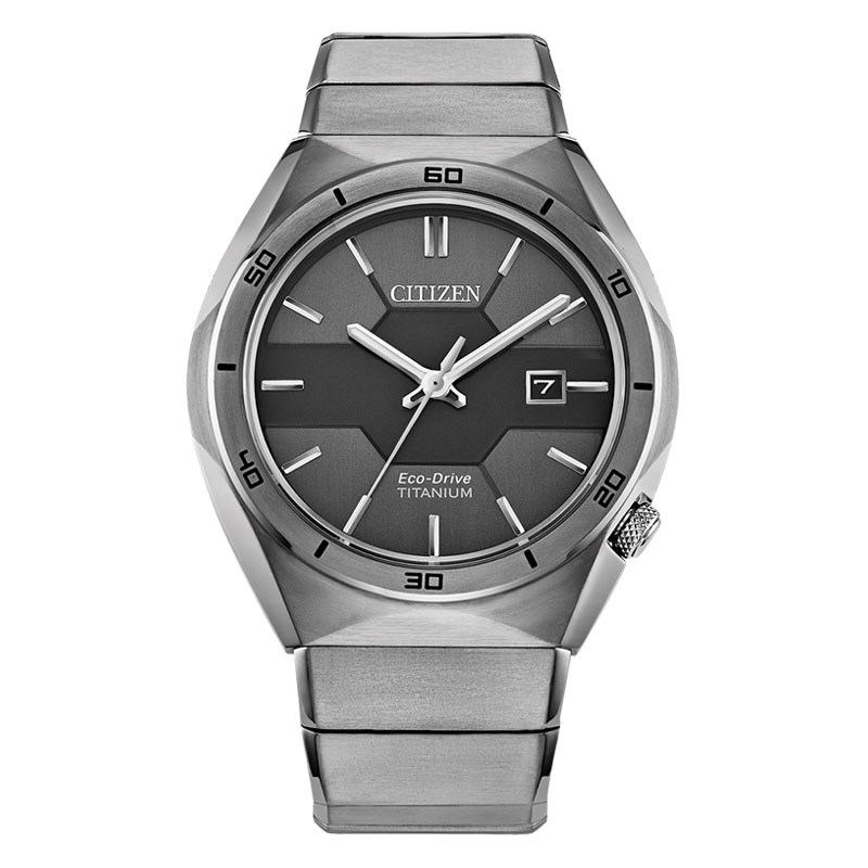 Citizen Sport Luxury Men's Watch, Super Titanium Black Dial