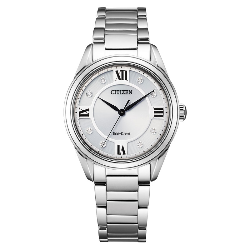 Citizen Dress/Classic Eco Women's Watch, Stainless Steel Silver-Tone Dial