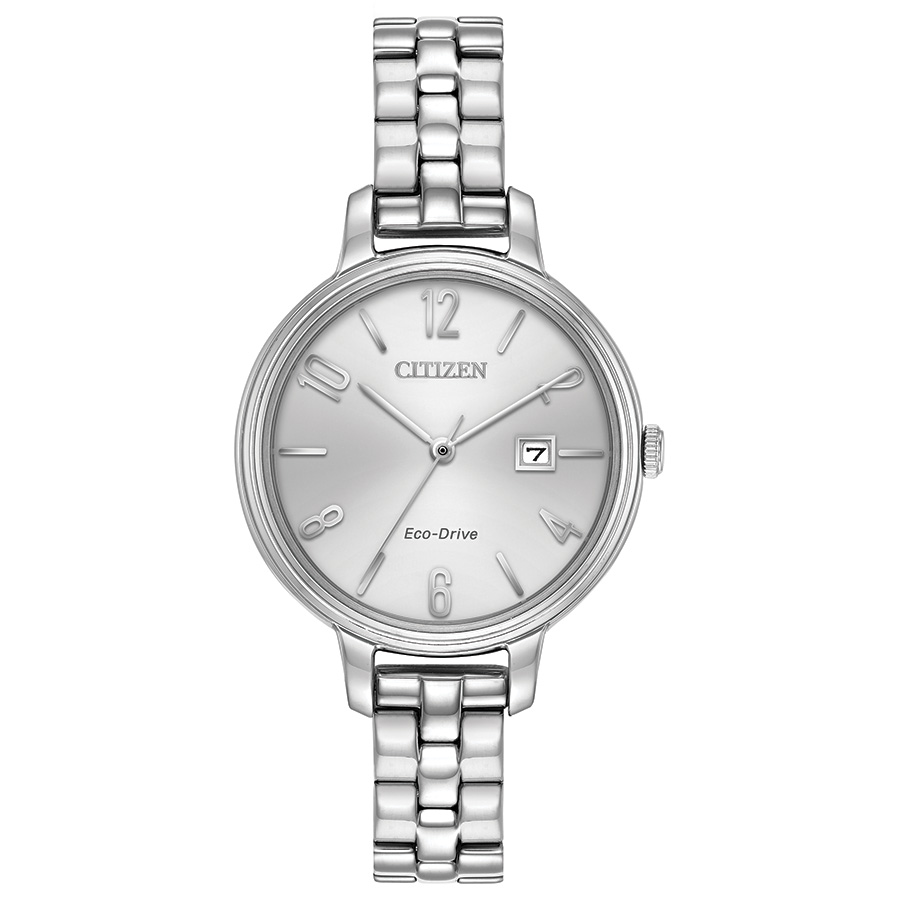 Citizen Dress/Classic Eco Women's Watch, Stainless Steel Silver-Tone Dial